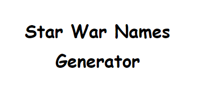 STAR WARS THE OLD REPUBLIC NAME GENERATOR