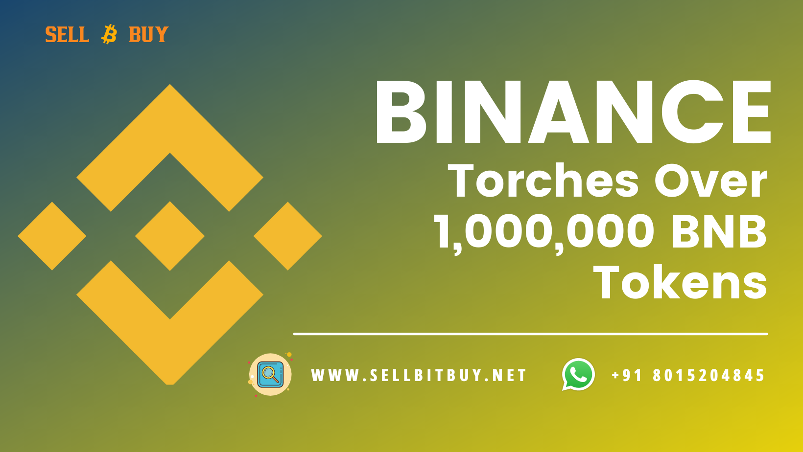 Binance Torches Over 1,000,000 BNB Tokens
