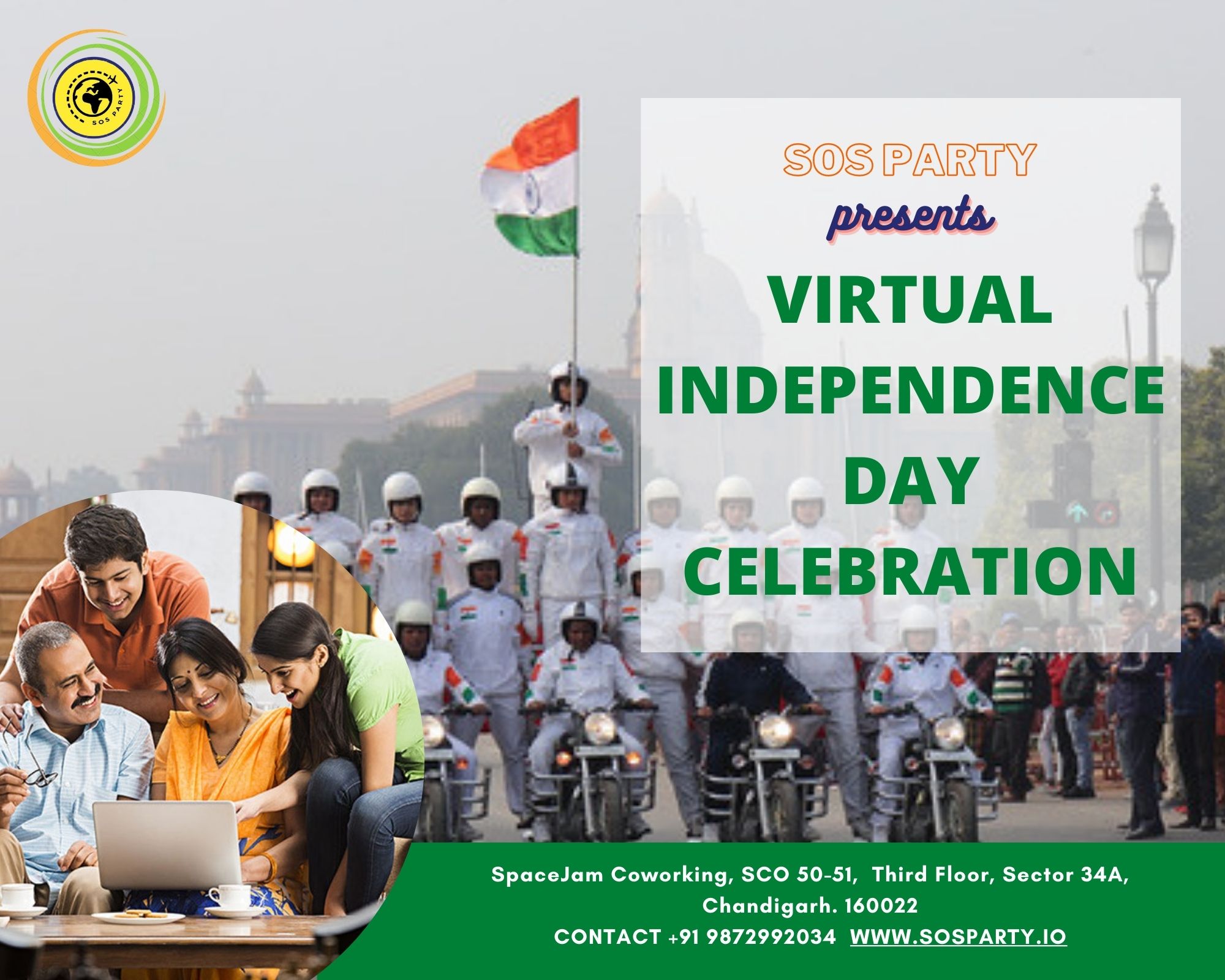 Virtual independence day celebration
