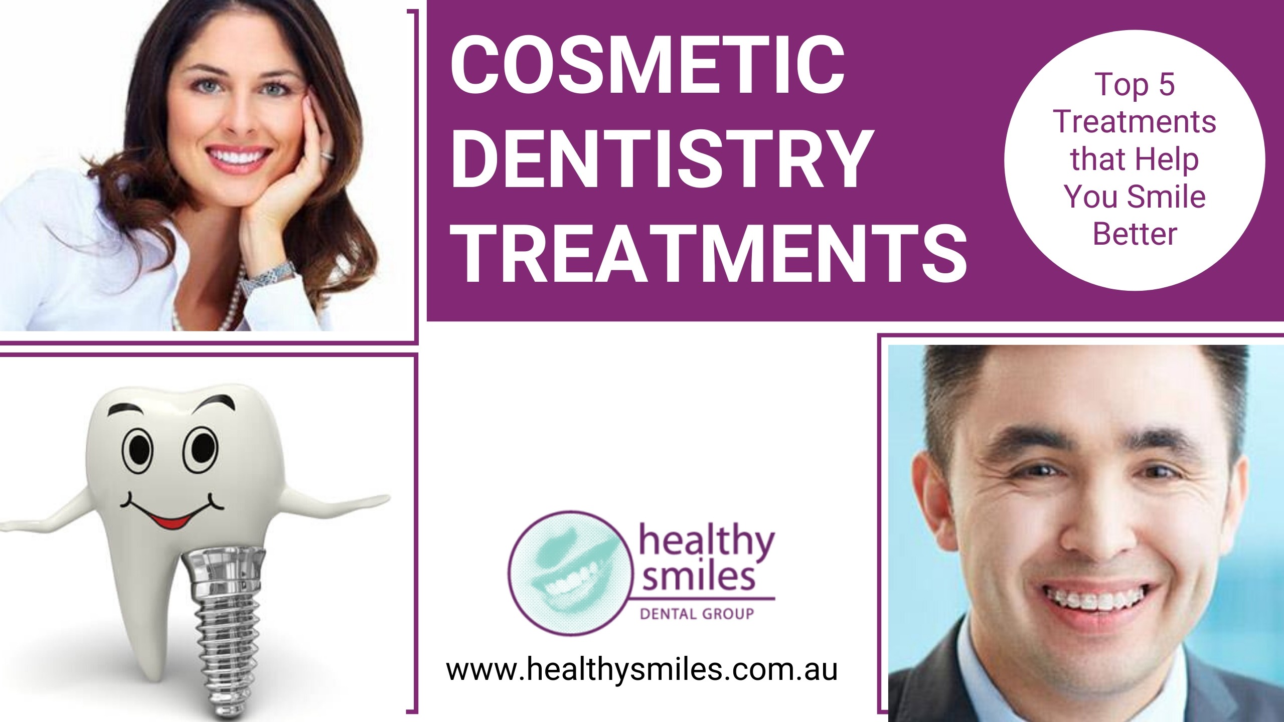 Top 5 Cosmetic Dentistry Treatments that Help You Smile Confidently