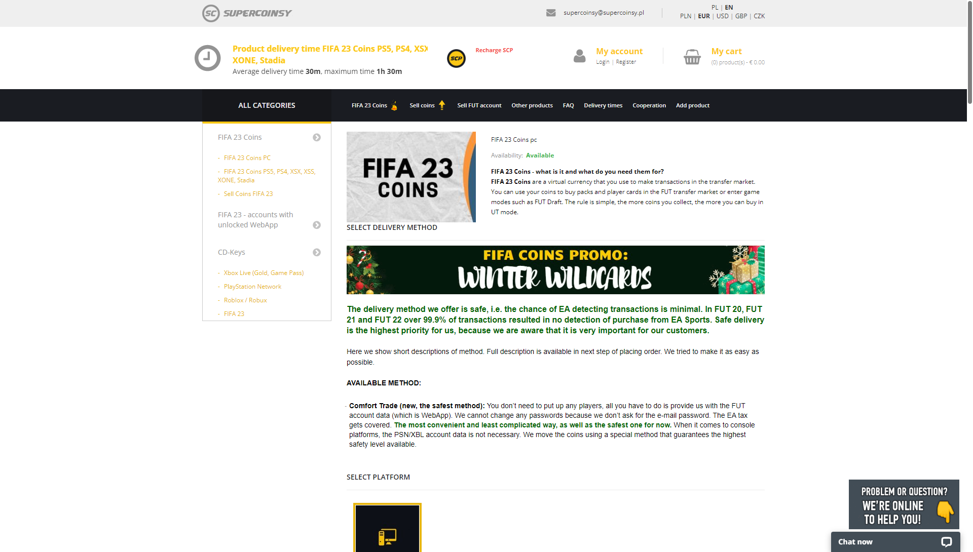 FIFA 23 Coins PC - Problems You May Encounter When Buying