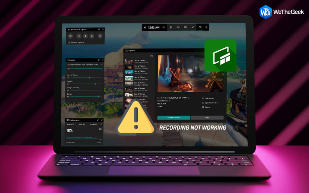 How do I record a game using the game bar?
