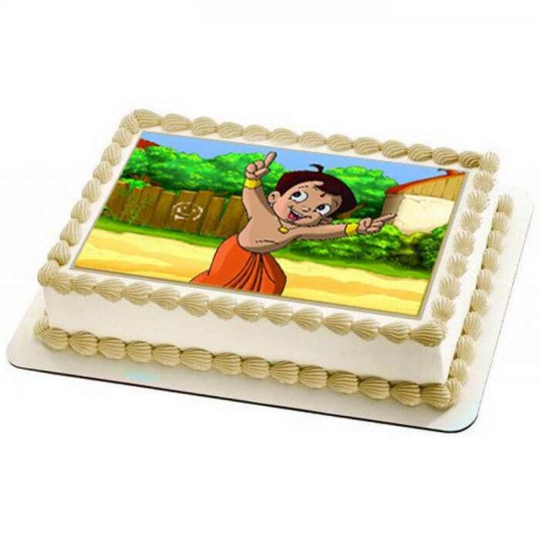 Online Toppers Chota Bheem Cakes With Customized Gifts