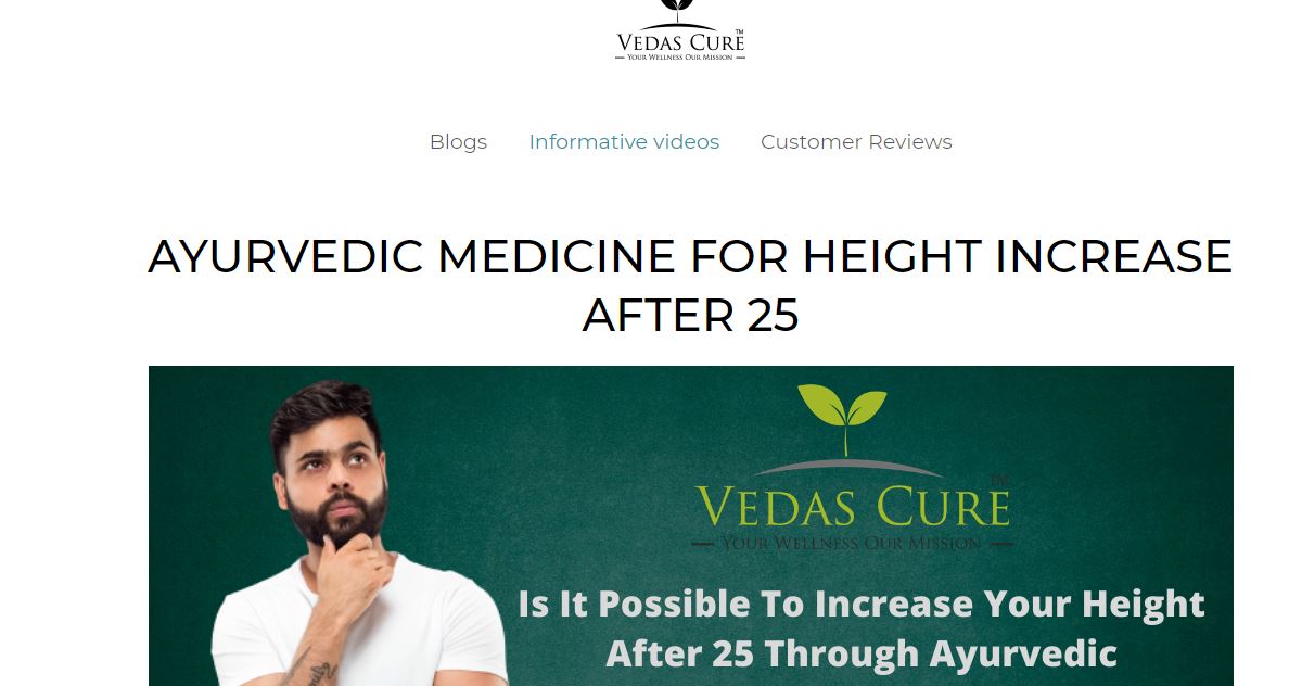 Ayurvedic medicine for height increase after 25