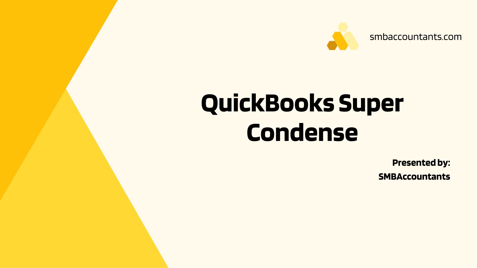 Unlock Efficiency: Exploring Super Condense for Quickbooks