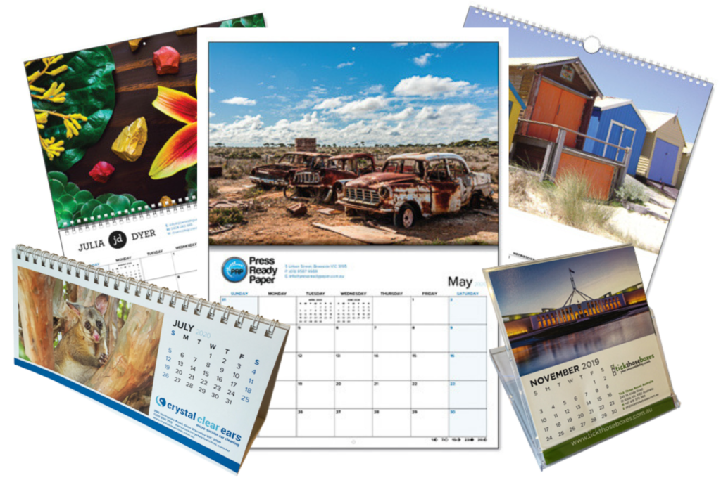 Self-Promotion Using Custom-Made Calendars