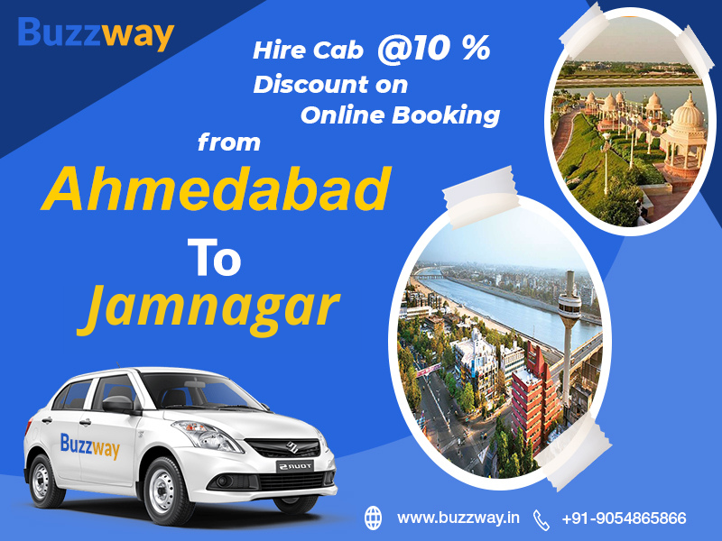 Hire One Way Cab from Ahmedabad with Buzzway