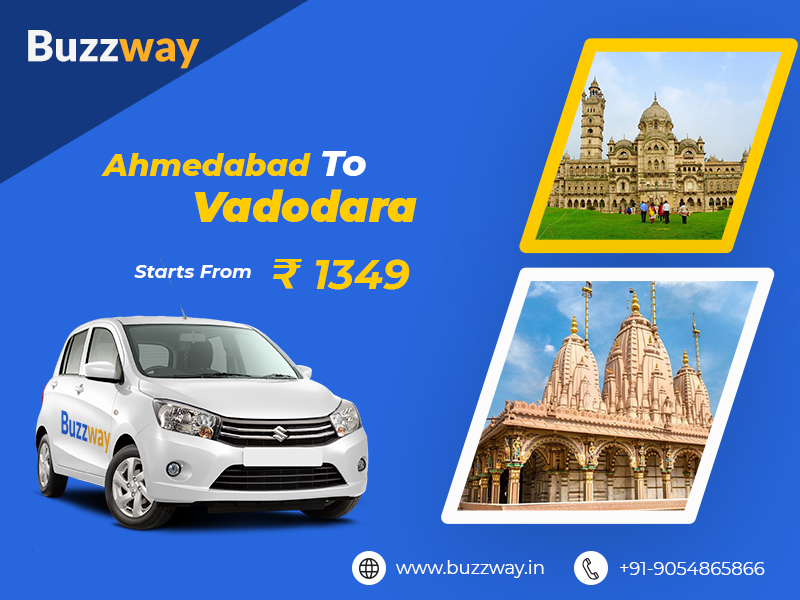 One Way Cab/Taxi Hire from Ahmedabad To Vadodara