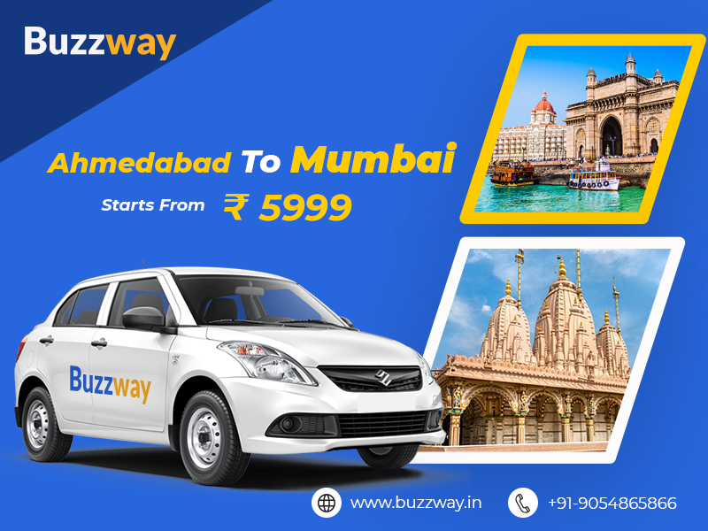 One way cab hire from Ahmedabad to Mumbai