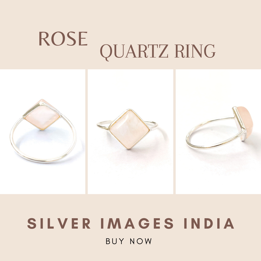  Buy the Best quality rose quartz ring online in Europe 