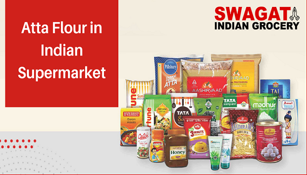 Atta Flour in Indian Supermarket