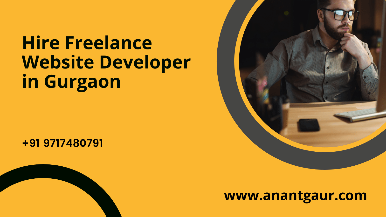 Hire Freelance Website Developer in Gurgaon - Anant Gaur