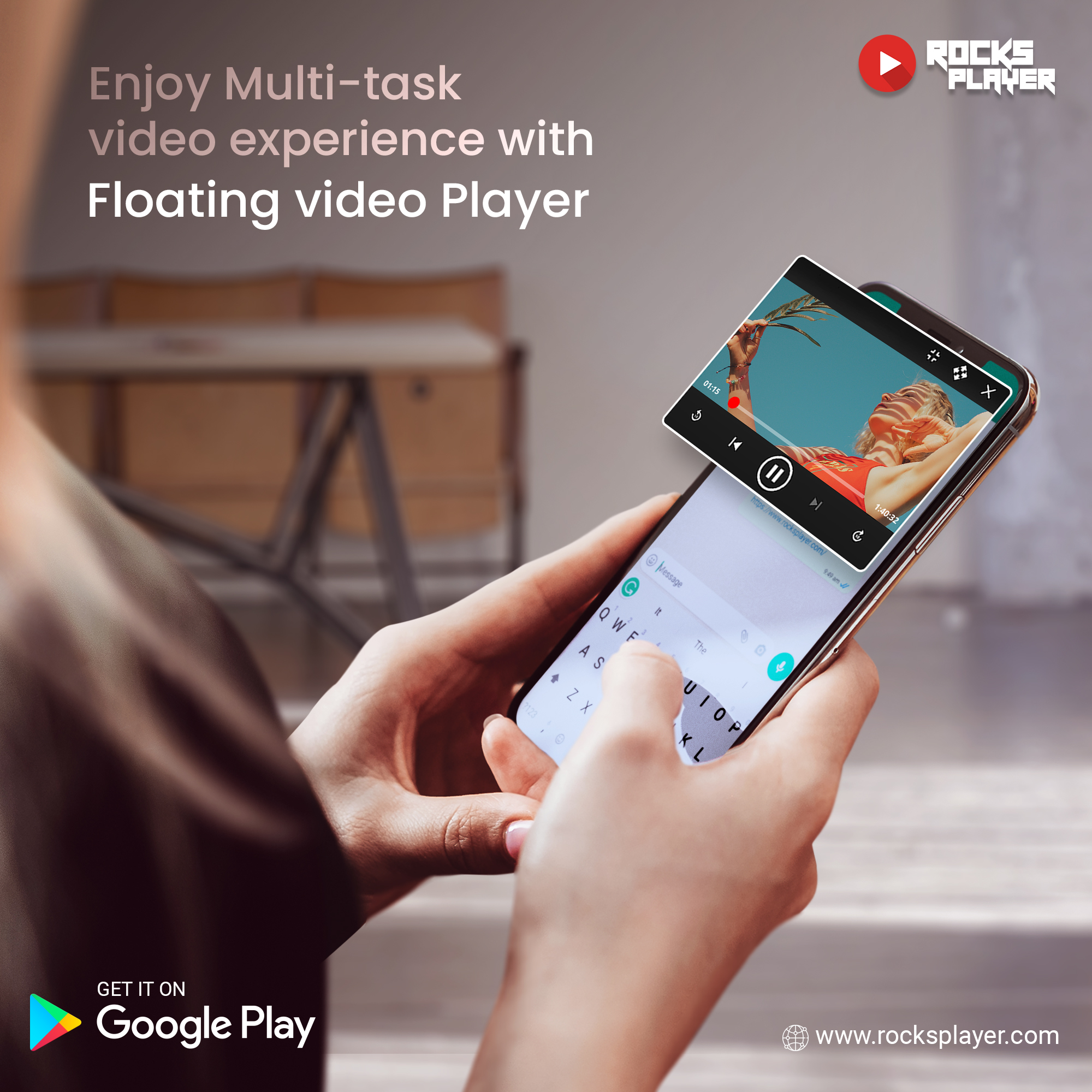 Floating Video Player App - Rocks Player