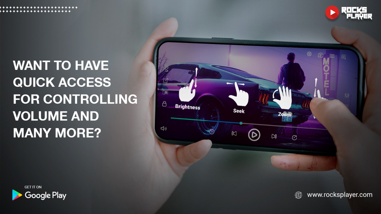 Gesture Control Feature – Rocks Video Player