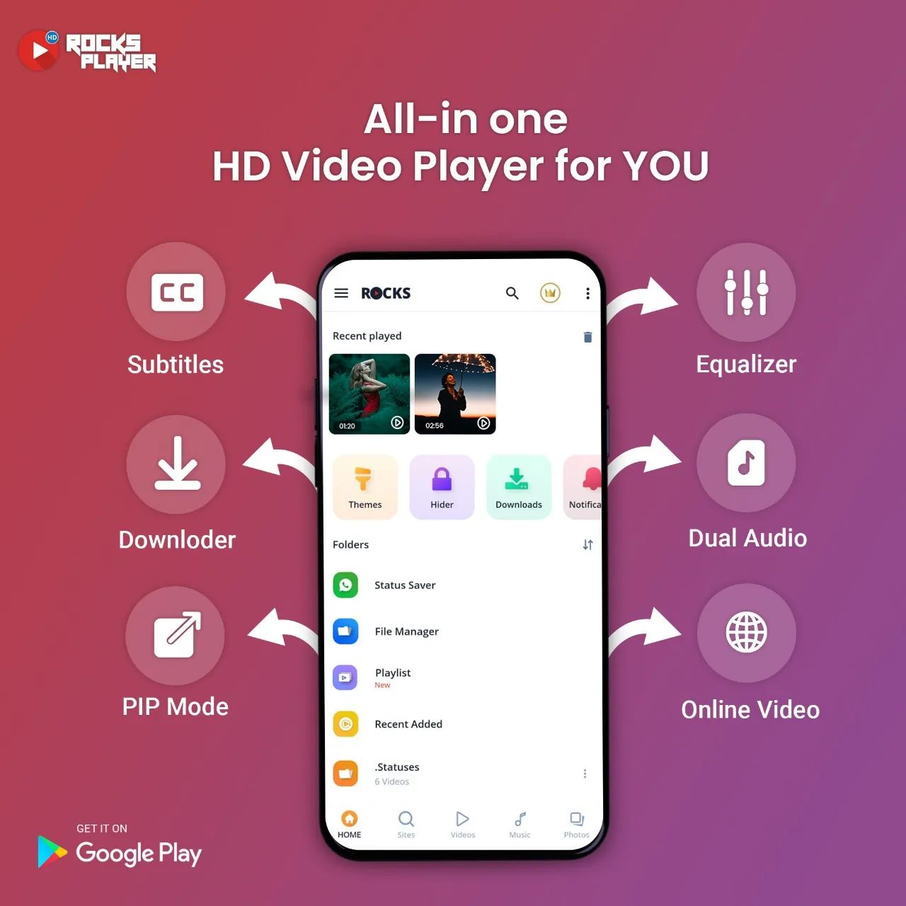 HD Video Player | Rocks Player
