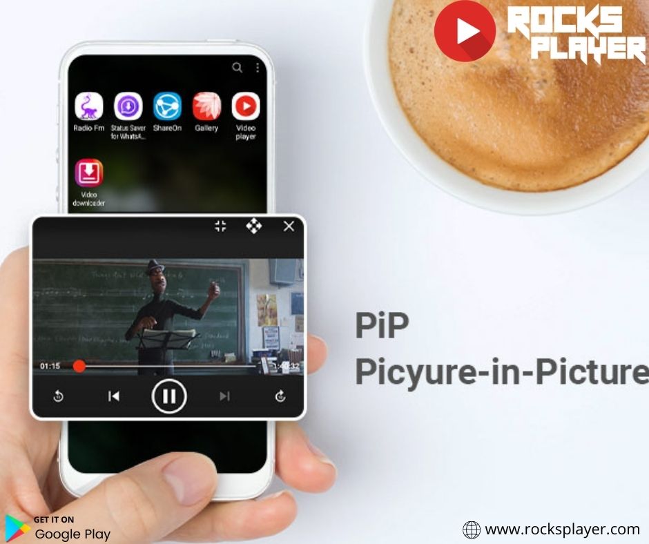 PiP (Picture-in-Picture) mode - Rocksplayer Video Player