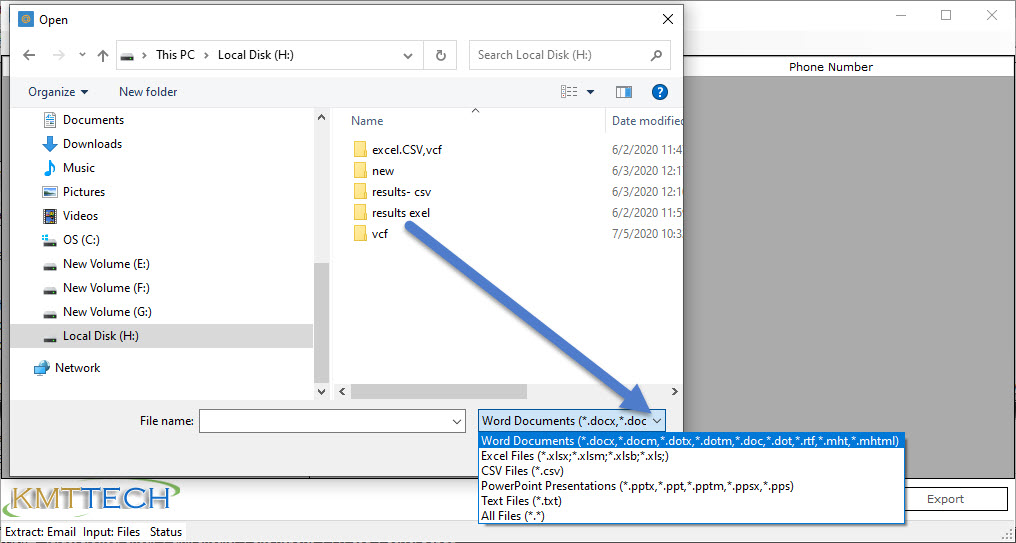 Extract Emails from Word, Excel, CSV & TXT