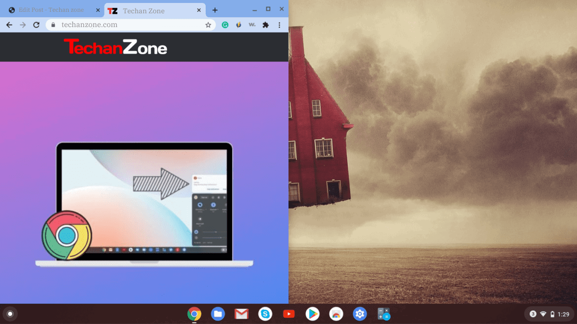 How to split screen on chromebook