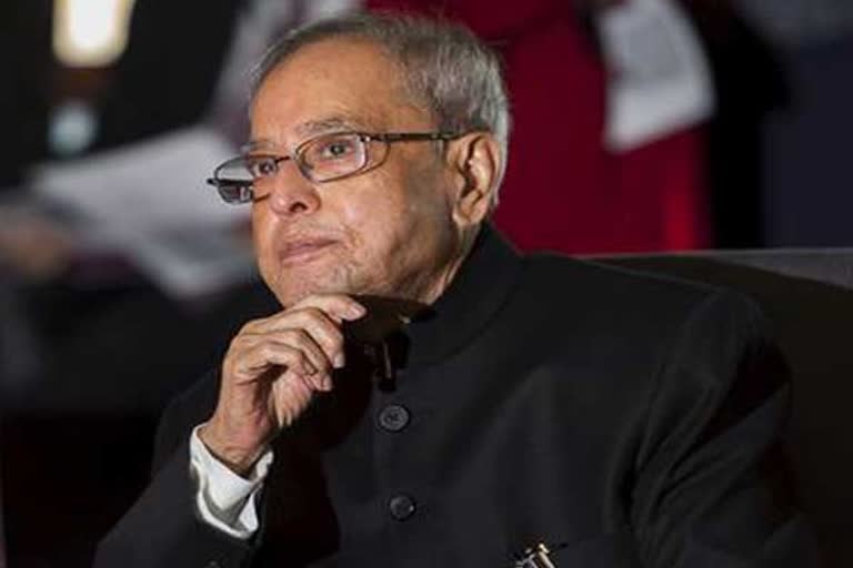 Former President Pranab Mukherjee awarded Bharat Ratna on August 8th 2019 - ETV Bharat