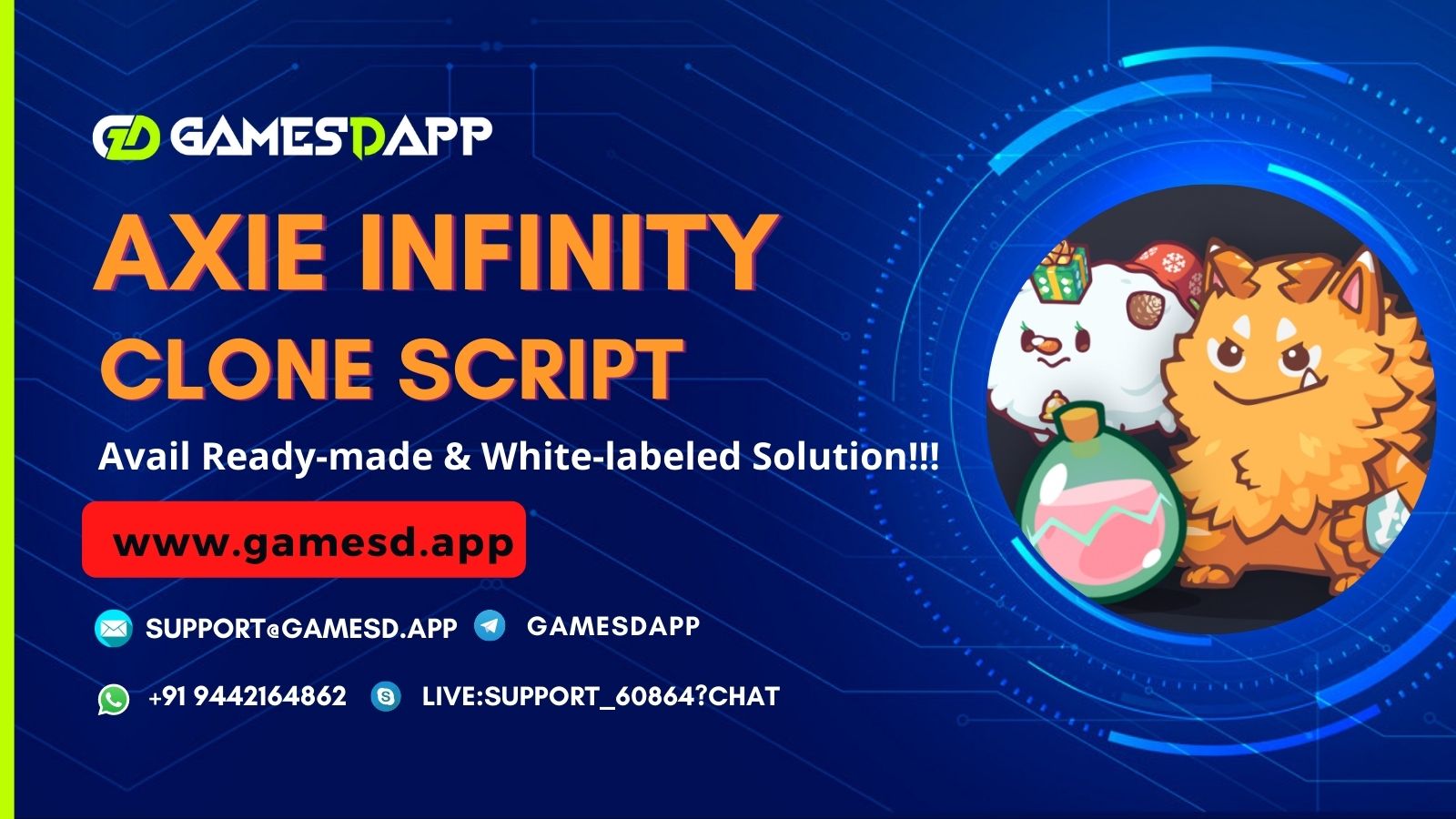 Axie Infinity Clone Script Monster-battle NFT Gaming Platform  