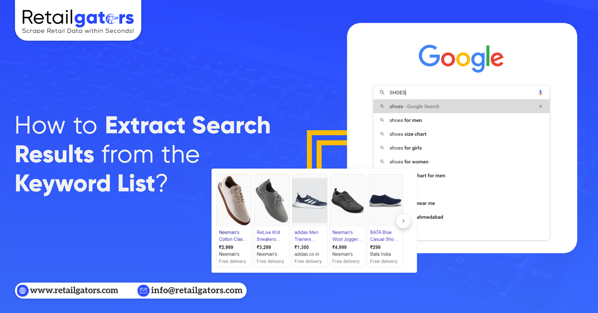 How to Extract Search Results from the Keyword List?