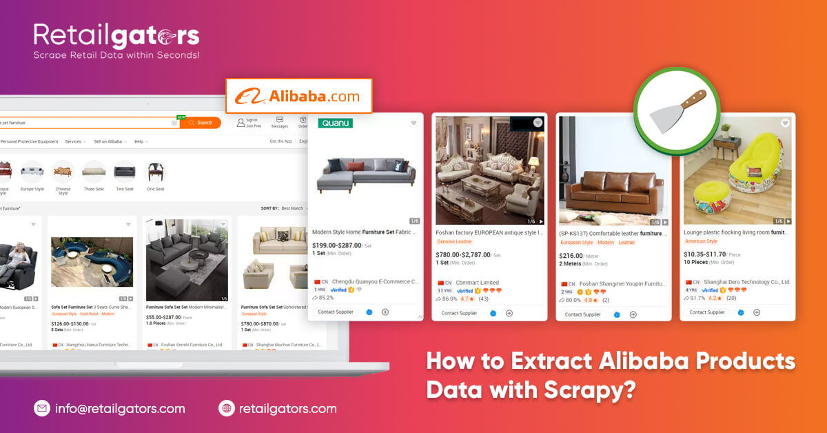 How to Extract Alibaba Product Data with Scrapy | Extract Alibaba Product Data