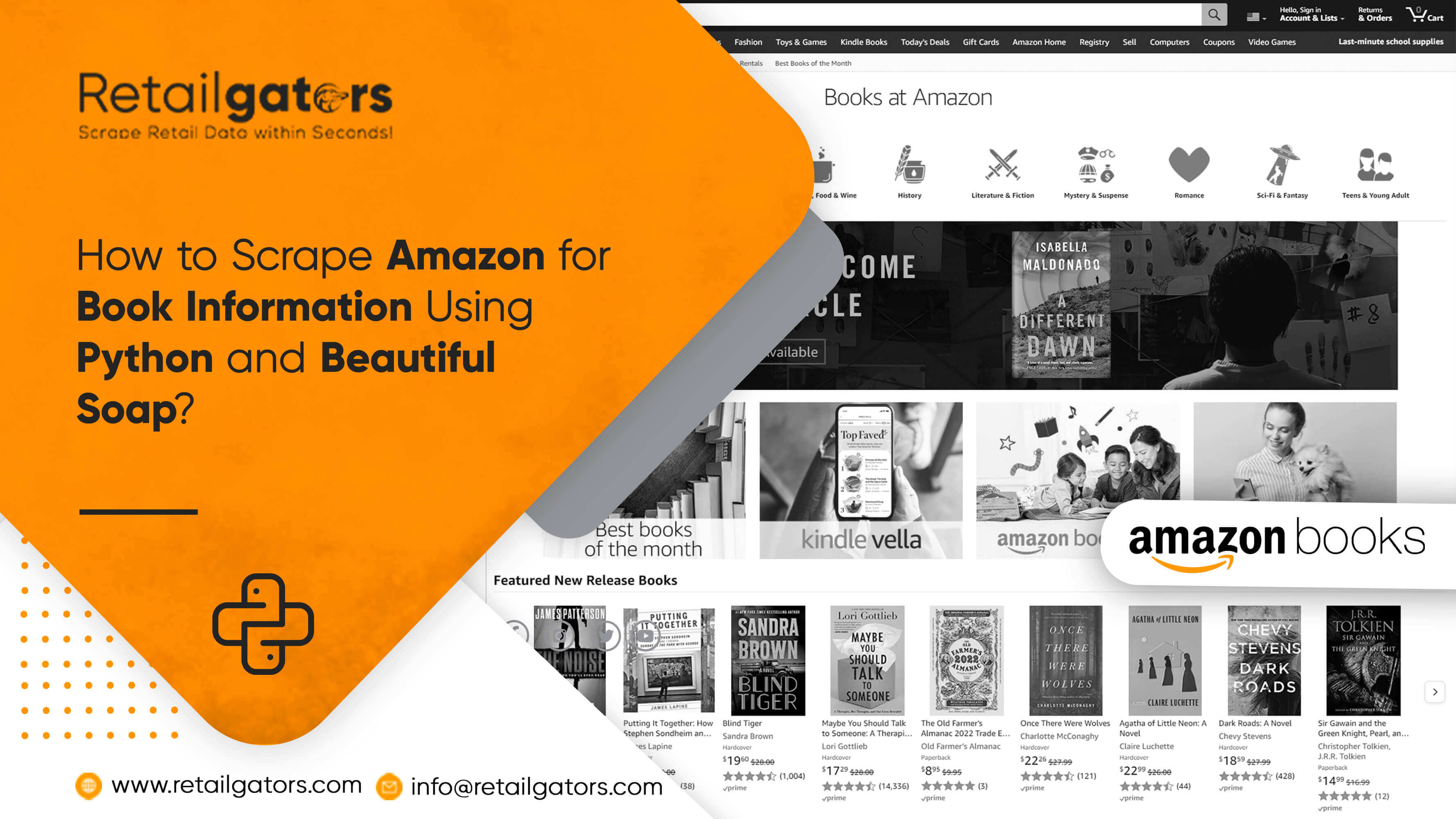 How to Scrape Amazon for Book Information Using Python and BeautifulSoap?