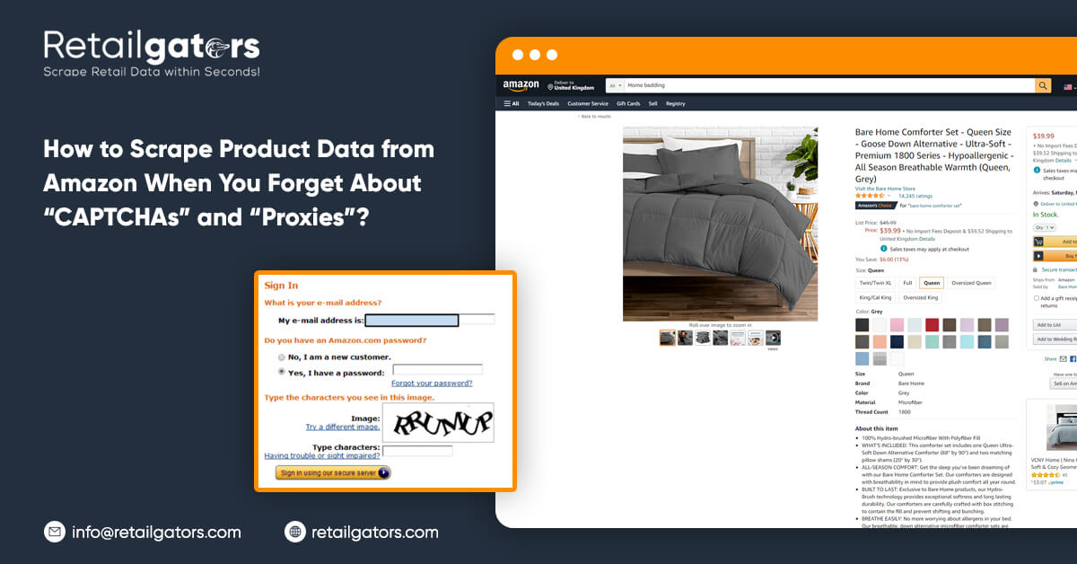 How to Scrape Product Data from Amazon When You Forget About “CAPTCHAs‎” and “Proxies”