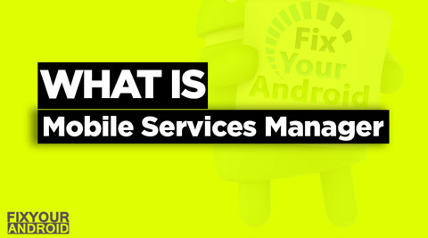 What is mobile services manager?
