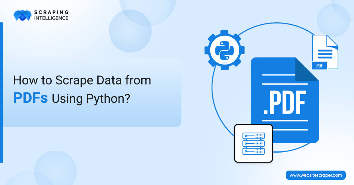 How to Scrape Data from PDF Using Python?