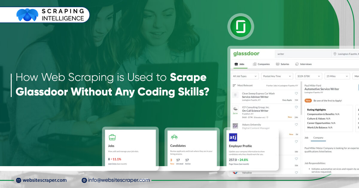 How Web Scraping is Used to Scrape Glassdoor Without Any Coding Skills?