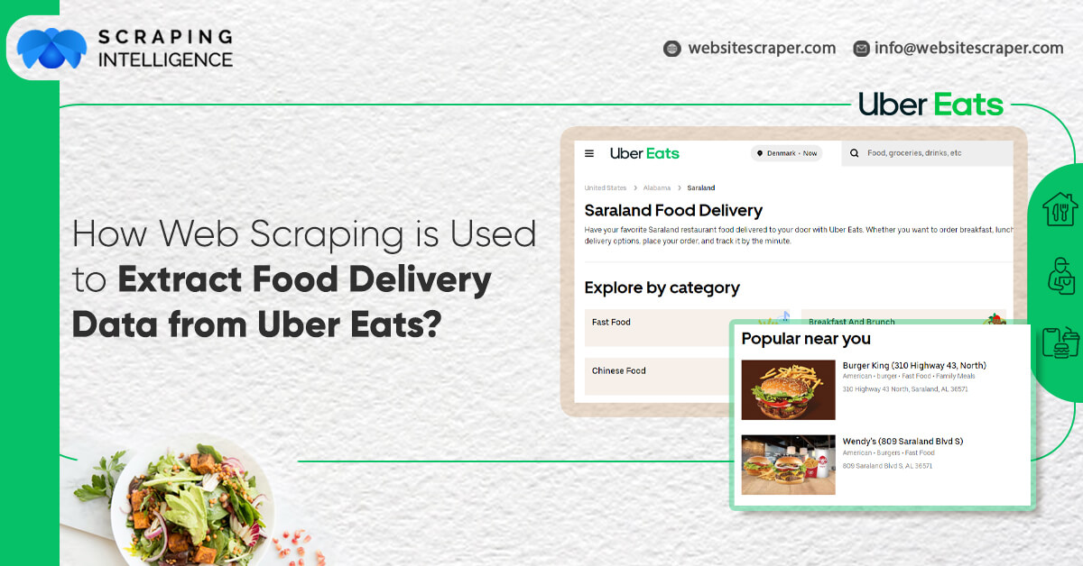 How Web Scraping is Used to Extract Food Delivery Data from Uber Eats?