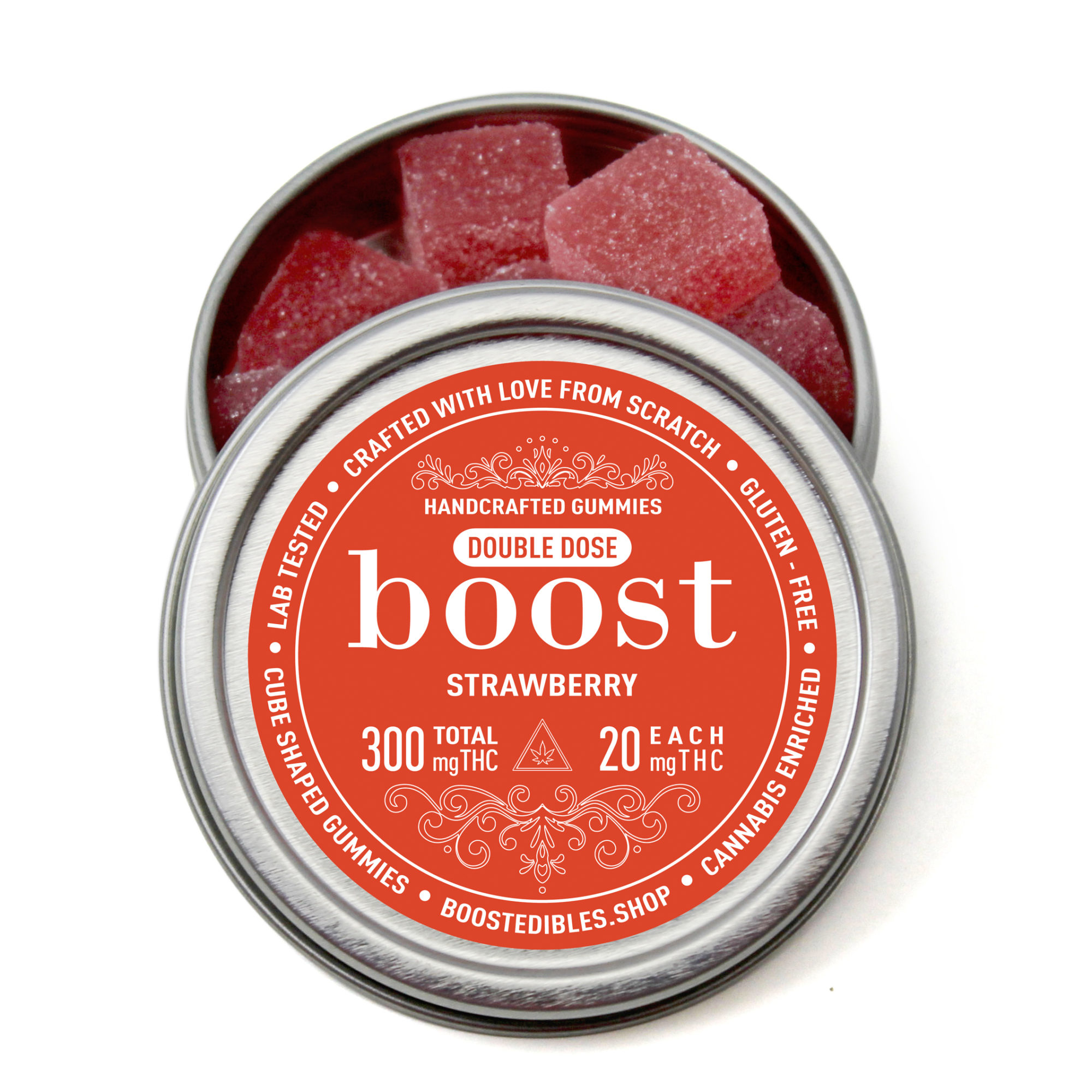 BOOST - THC STRAWBERRY GUMMIES - 300MG