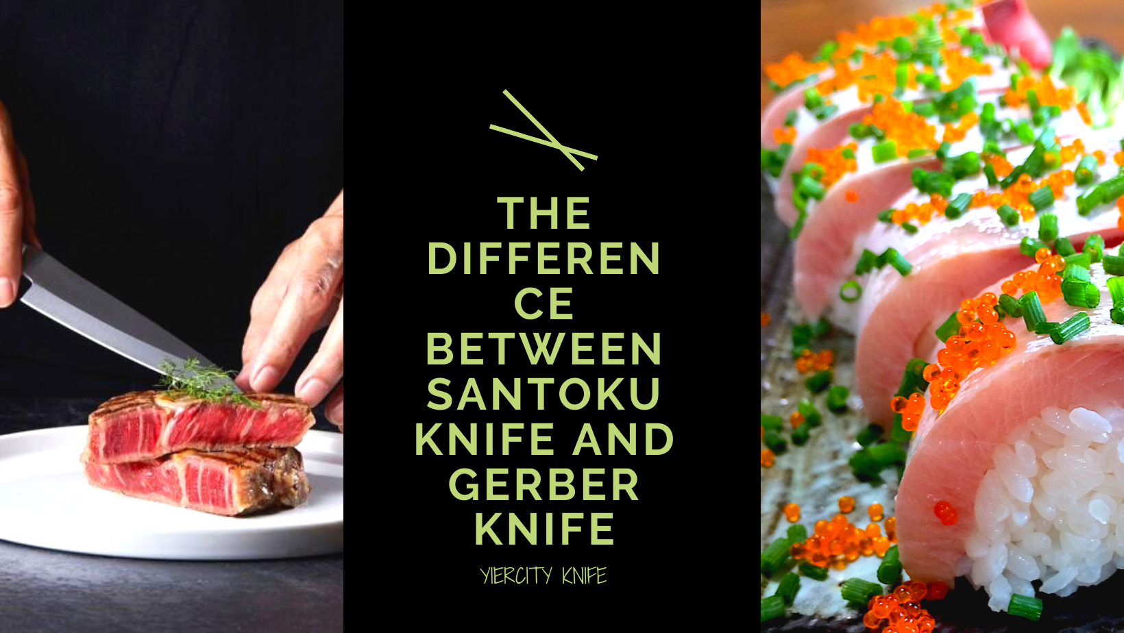 The difference between Santoku knife and Gerber knife