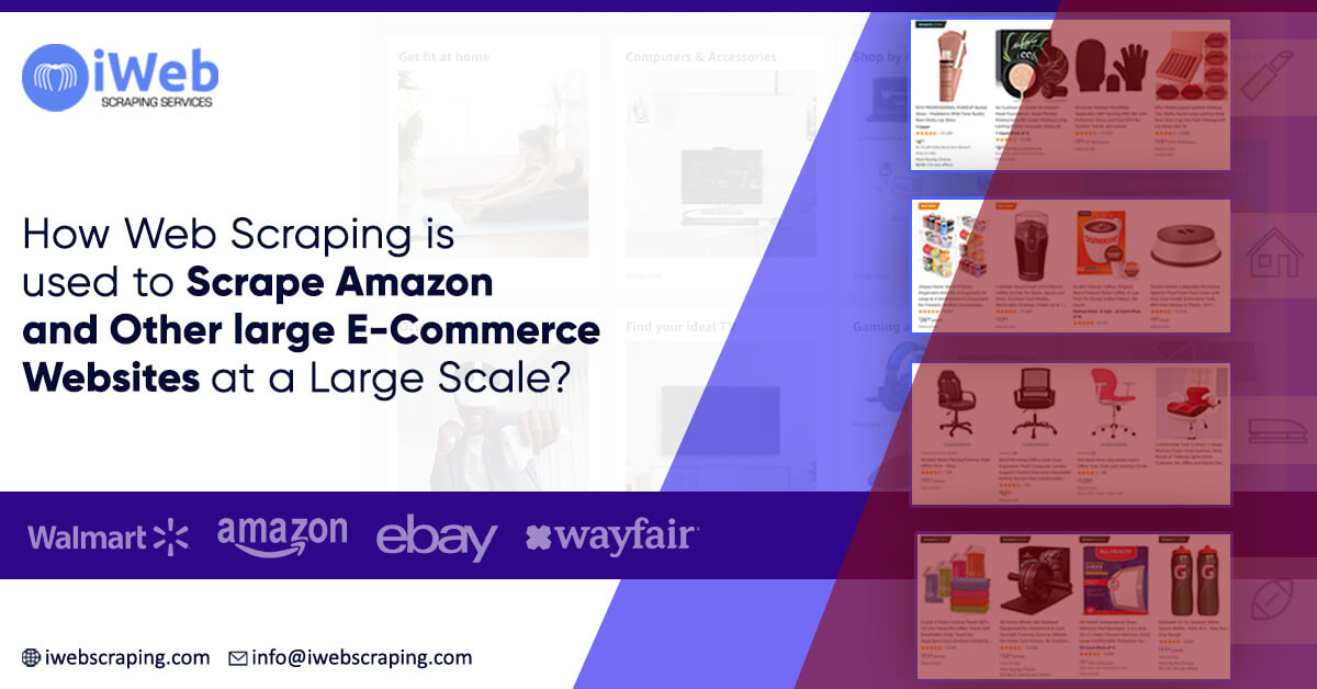 How Web Scraping is used to Scrape Amazon and Other large E-Commerce Websites at a Large Scale?