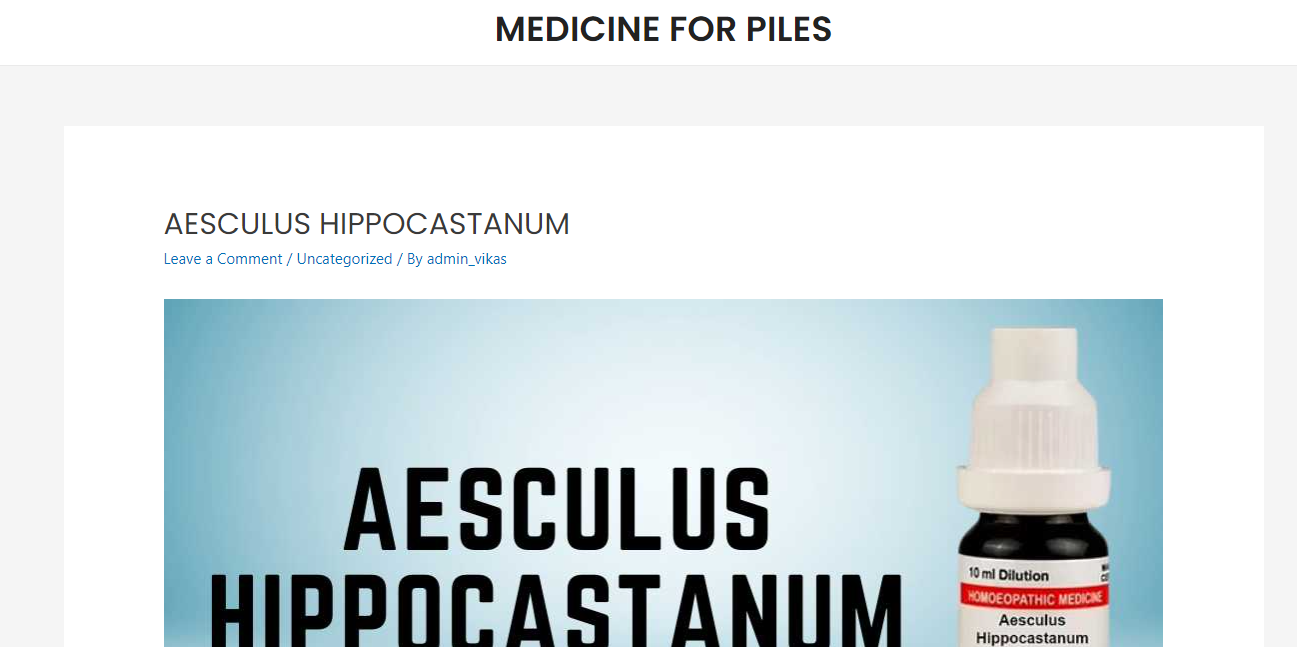 Aesculus hippocastanum