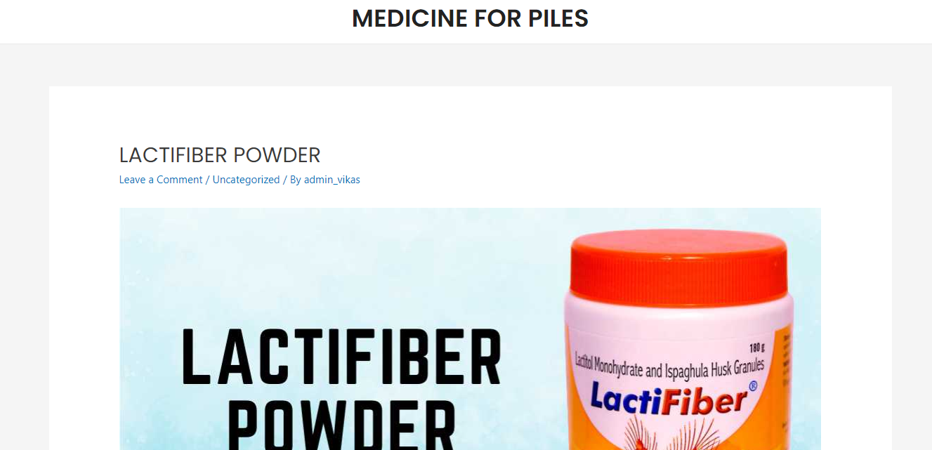 Lactifiber powder