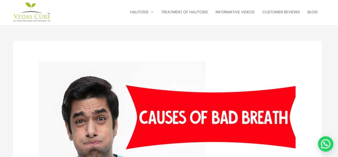 Causes of bad breath