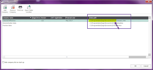 Steps : Sage 50 2019 or Higher InI File location