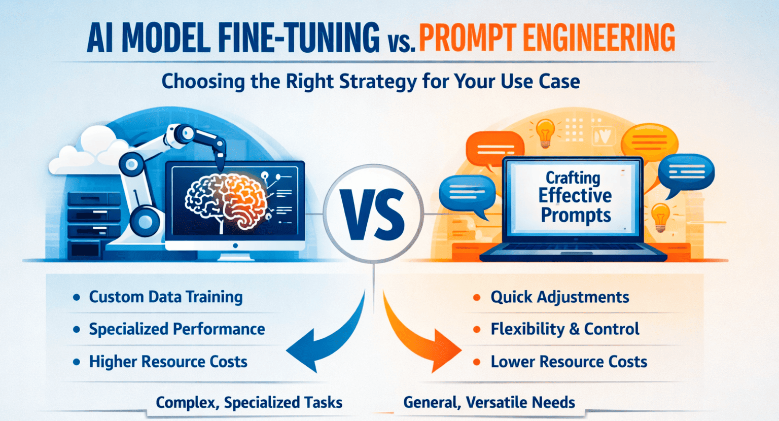 AI Model Fine-Tuning vs. Prompt Engineering: Choosing the Right Strategy for Your Use Case