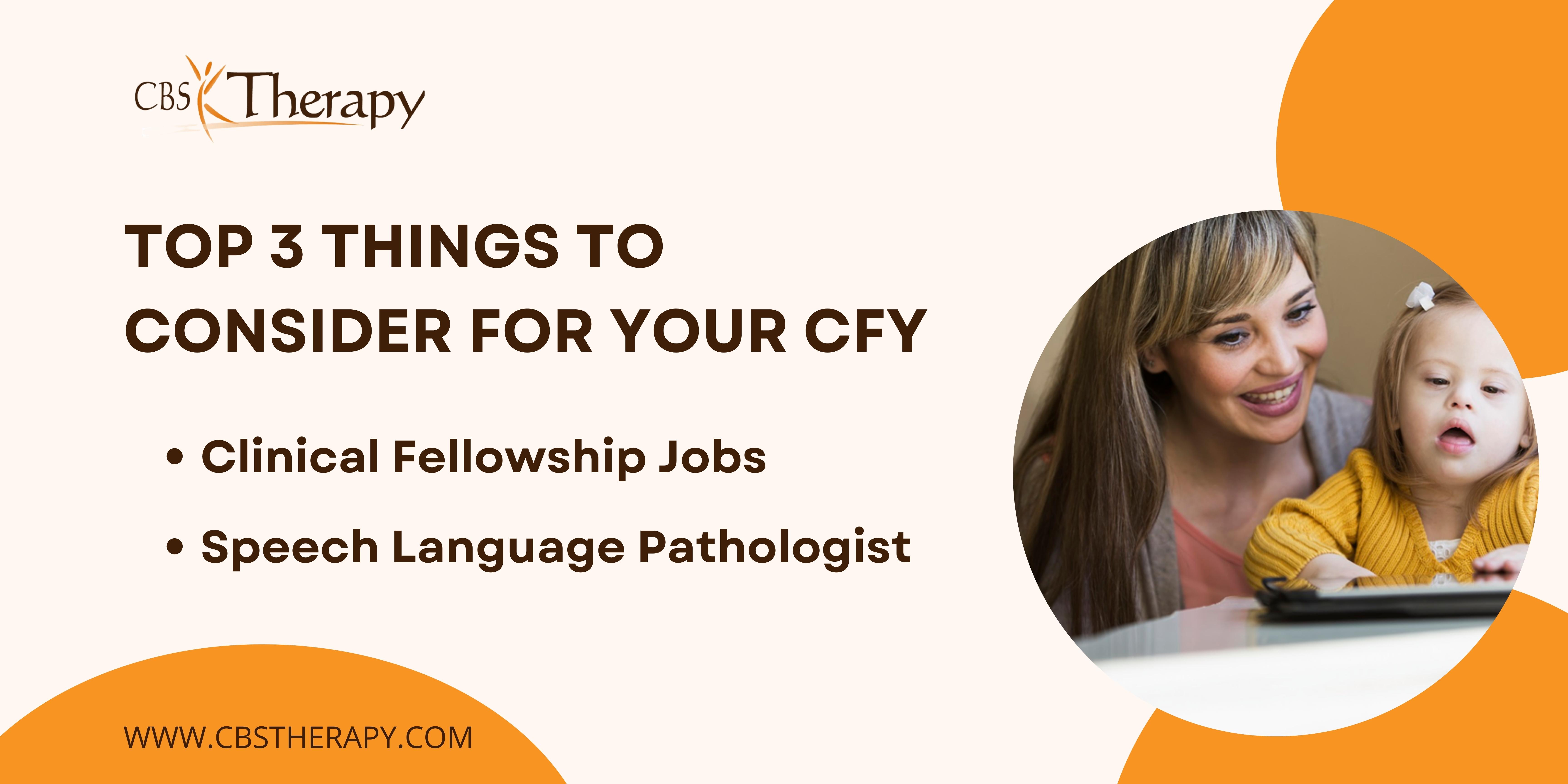 TOP 3 THINGS TO CONSIDER FOR YOUR CFY