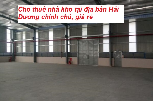Cập nhật thông tin về kho chứa hàng tại Hải Dương