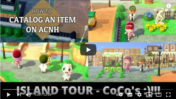 How CATALOG an item!!! Plus a bonus - ISLAND TOUR