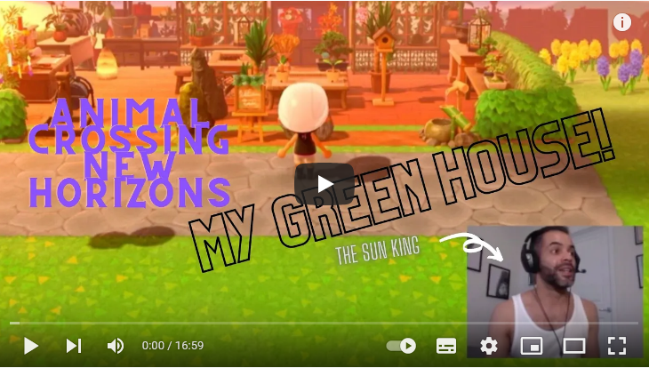 BUILDING MY GREEN HOUSE!!! Animal Crossing New Horizons with THE SUN KING