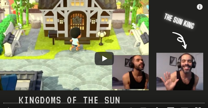 The Sun King live game play ANIMAL CROSSING NEW HORIZONS