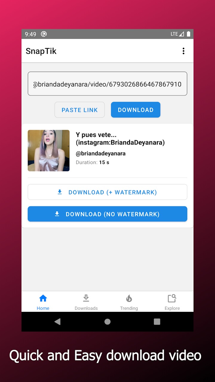 SnapTik - Video Downloader for TikToc No Watermark APK