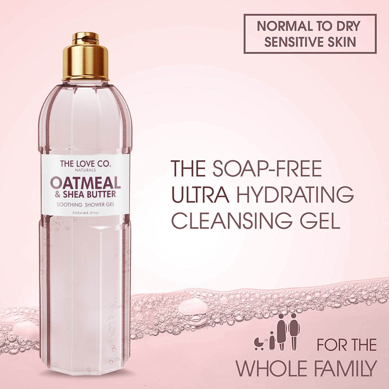 THE LOVE CO. OATMEAL & SHEA BUTTER BODY WASH