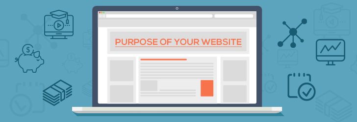 What are 3 purposes of a website?