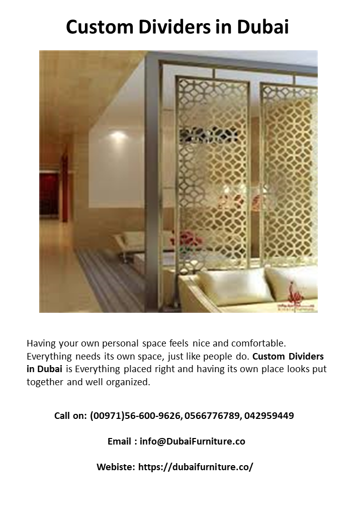 Custom Dividers in Dubai
