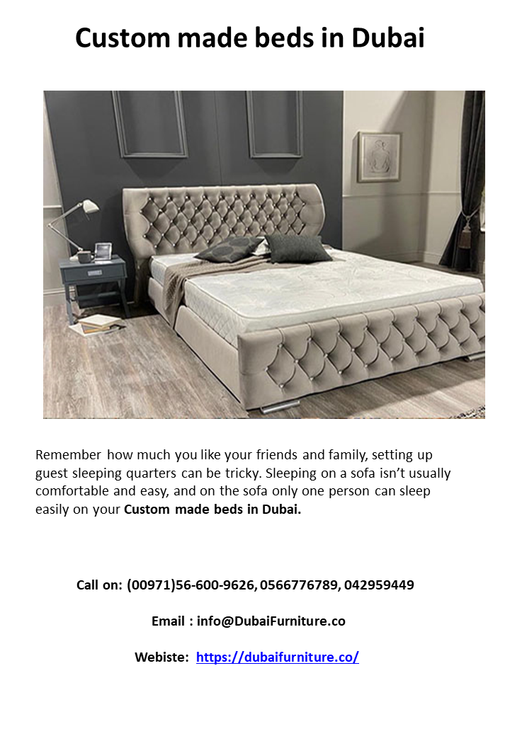 Custom made beds in Dubai